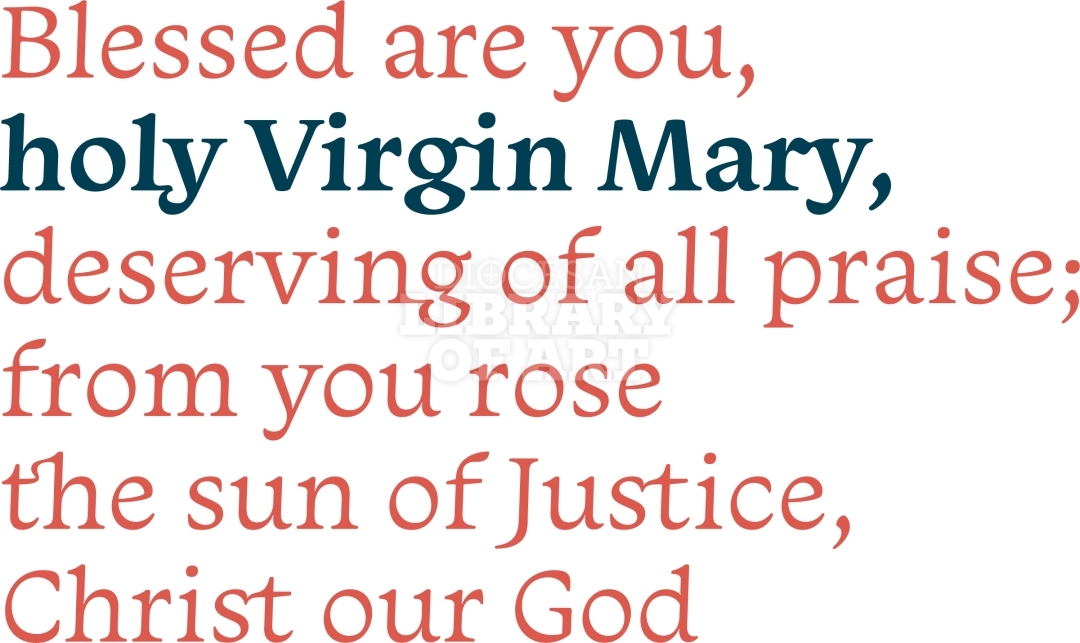 Blessed Are You Holy Virgin Mary