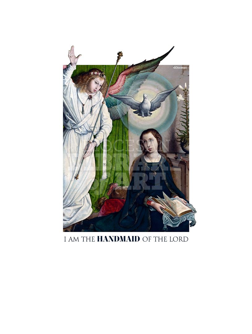 I Am The Handmaid Of The Lord Framed : Cover