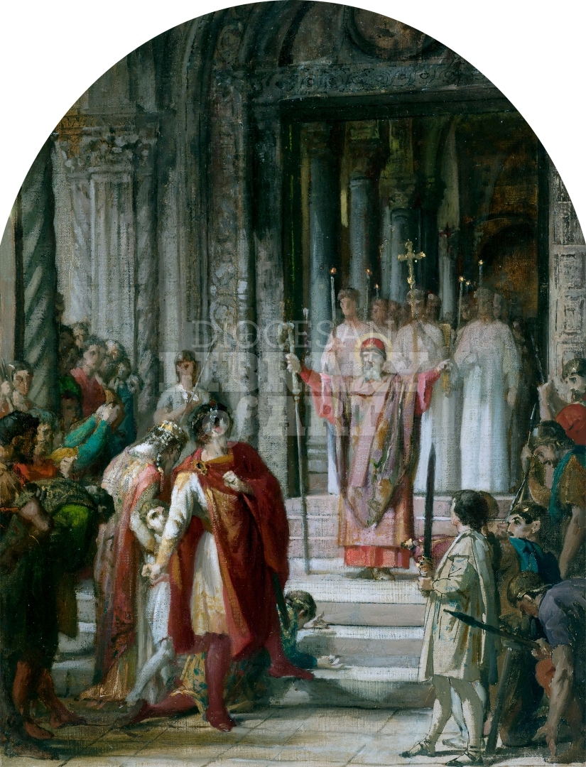 Saint Ambrose Forbids The Entrance To The Holy Place To The Emperor Theodosius