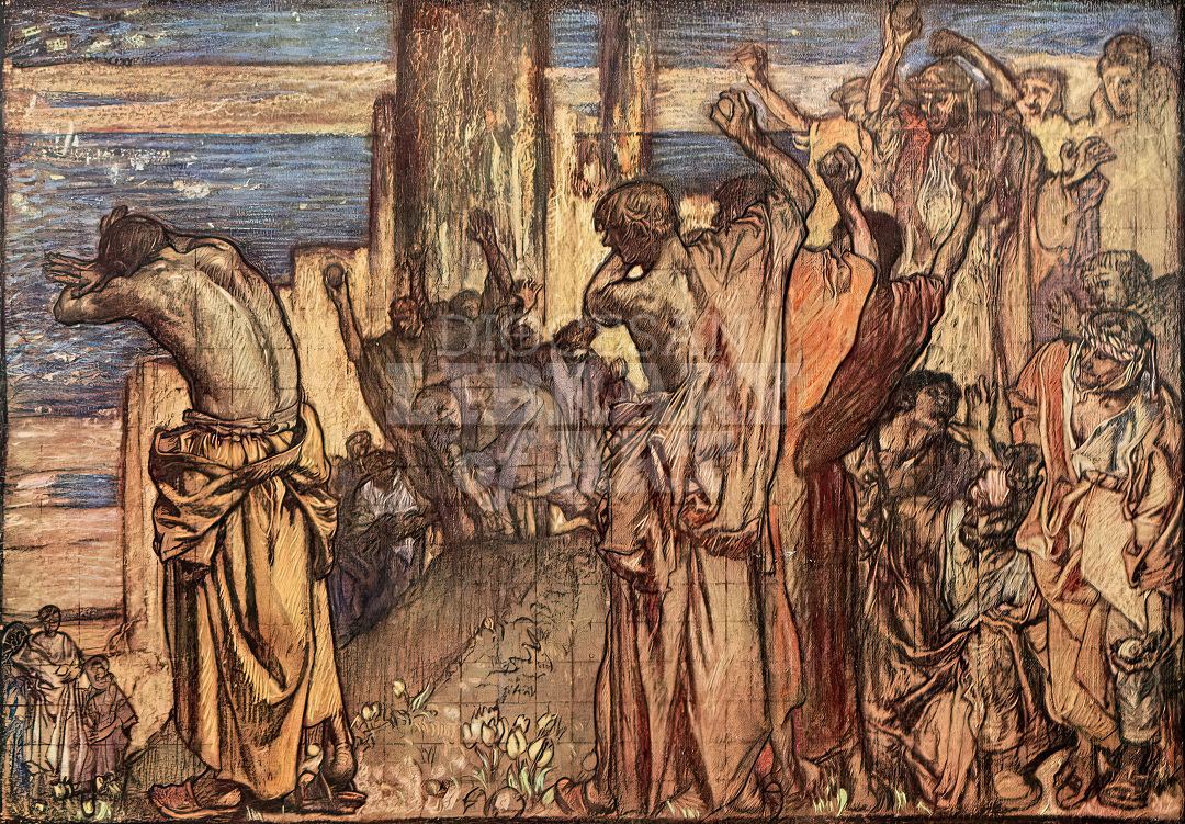 The Stoning of St. Stephen in Christ\'s Hospital Chapel