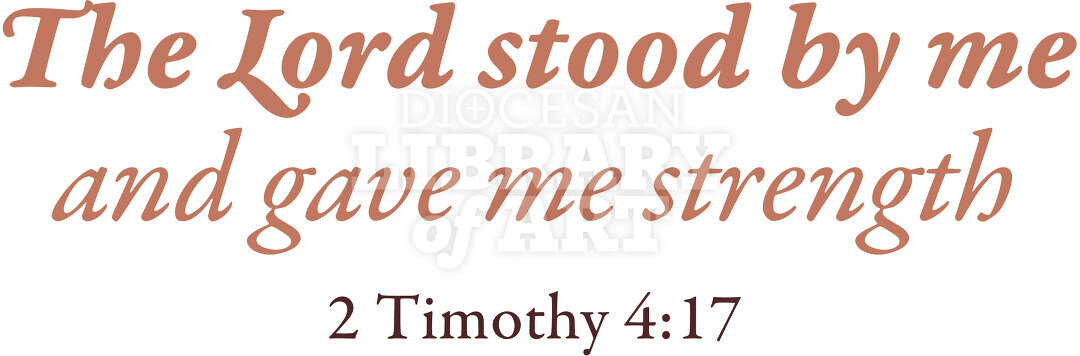 The Lord Stood By Me And Gave Me Strength