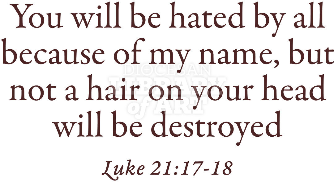 You Will Be Hated By All Because Of My Name, But Not A Hair On Your Head Will Be Destroyed
